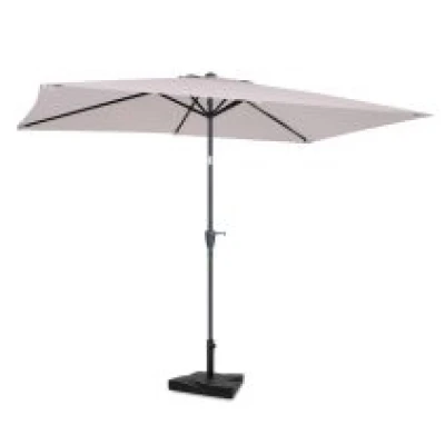 Parasol Rapallo 200x300cm – Premium parasol - Beige | Incl. concrete base 20 kg