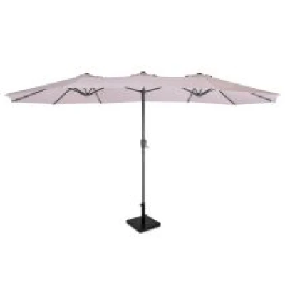 Parasol Iseo 460x270cm - Premium parasol - Beige | Incl. Base 26 kg