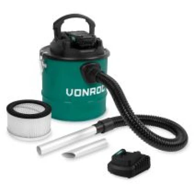 Cordless ash vacuum cleaner 20V – 2.0Ah - 12L tank | Incl. battery and quick charger