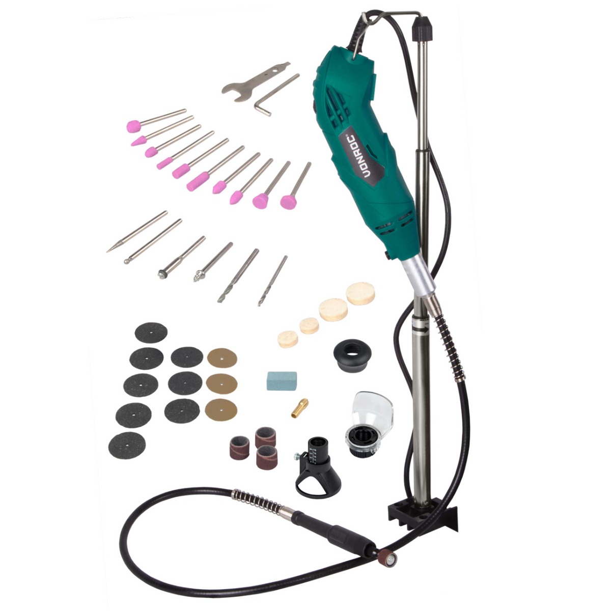 Masina multifunctionala cu ax flexibil 160W | Incl. 40
