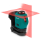 Nivela cu laser 360° in cruce rosu cu baterie de 4V reincarcabila | Cu autonivelare - raza 20 metri