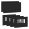Set pereti laterali – 6x4.5 m – 6 buc. – pentru cortul dublu de petrecere Premium PT502XX | Negru