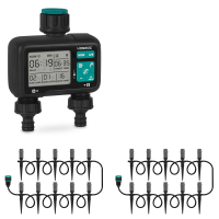 2-Way Water Timer and 2 x Irrigation System | Complete Starter set