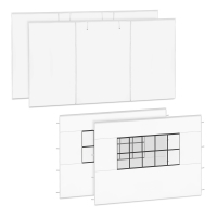Set pereti laterali - 3x4,5 m - pentru cortul de petrecere Premium PT502XX | Alb 