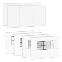 Sidewall Set – 6x4.5 m – 6 pcs. – For 2 x Premium Party Tent PT502XX | White