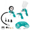 Set accesorii aer comprimat - 4-Buc | Pistol de umflat anvelope, Pistol de suflare cu aer, Pistol de vopsit, Furtun spiralat