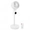 BREEZE Ventilator cu picior - silentios - 88cm - alb | Incl. telecomanda