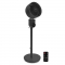BREEZE Ventilator cu picior - silentios - 98cm - negru | Incl. telecomanda
