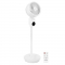 BREEZE Ventilator cu picior - silentios - 98cm - alb | Incl. telecomanda