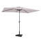 Umbrela de soare Rapallo 200x300cm – Umbrela premium - Bej | Incl. baza beton 20 kg