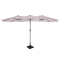 Umbrela de soare Iseo 460x270cm – Umbrela premium - Bej | Incl. Baza 26 kg