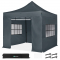Cort de petrecere - 3x3 m - Easy-Up Cort de Petrecere Premium | Set incl. pereti laterali – Gri
