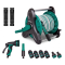 Tambur cu furtun gradina 15m | Incl. 3 duze si cuple