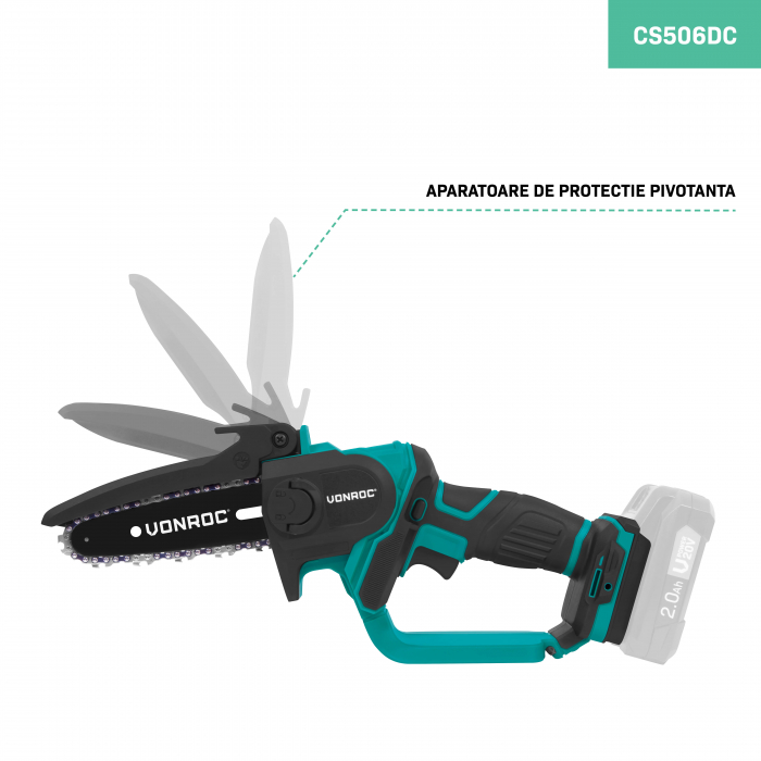 Cauți mini drujbă 20V 152mm? | Fără baterie | VONROC