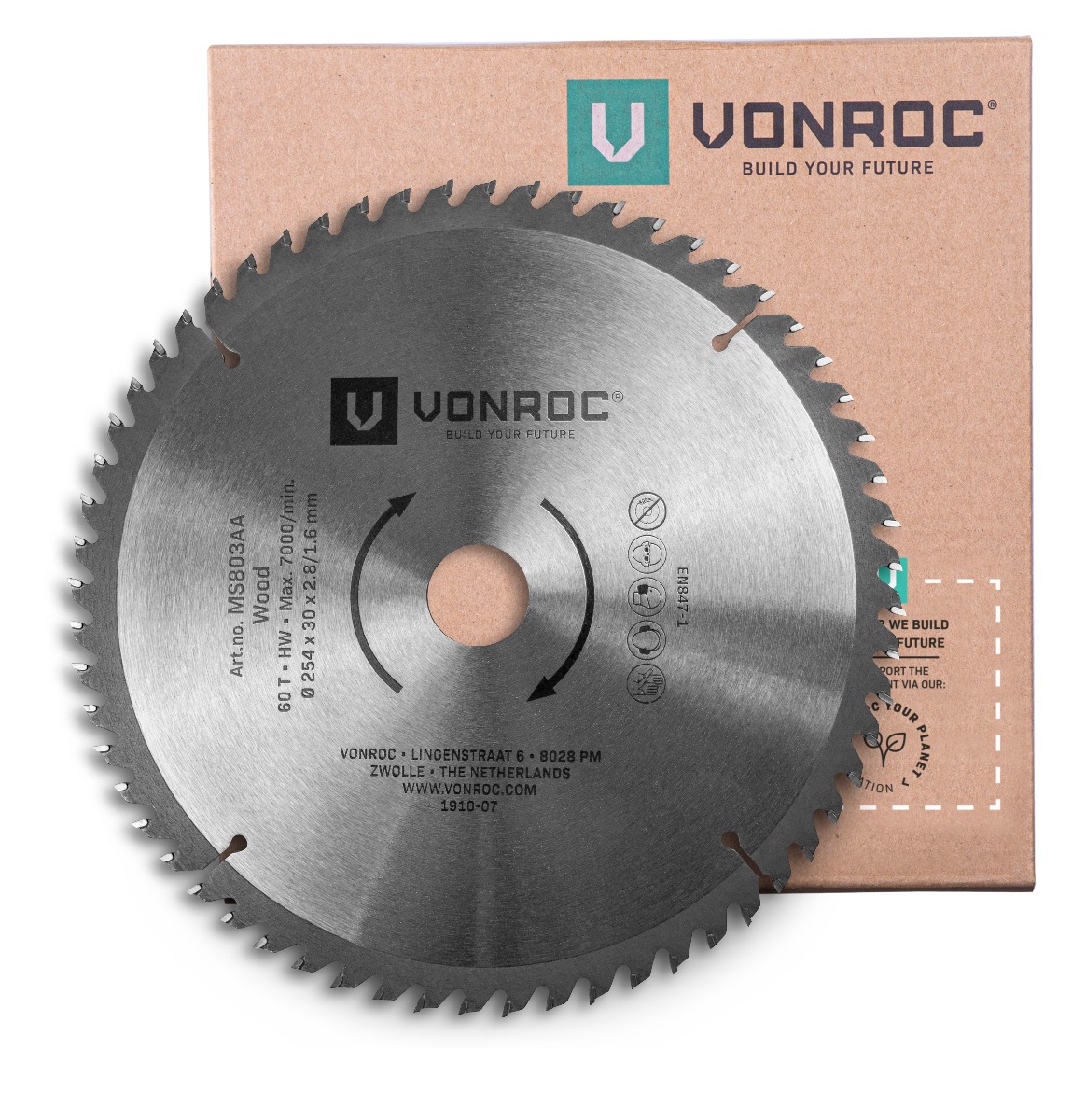 Panza circulara pt. fierastrau taieri inclinate 254 x 30mm -