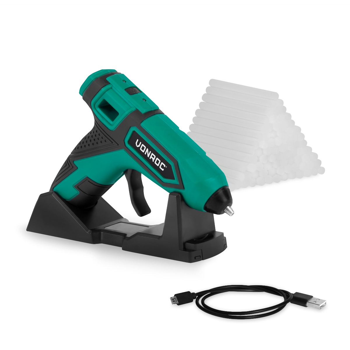 Pistol de lipit 4V – 1.5Ah | Incl. 80 baghete silicon Ø7x100mm